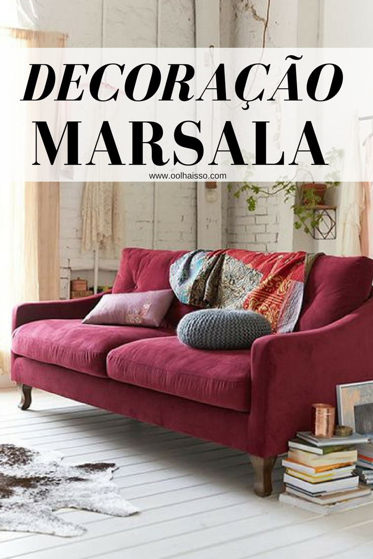 como fazer decoração marsala na sua casa