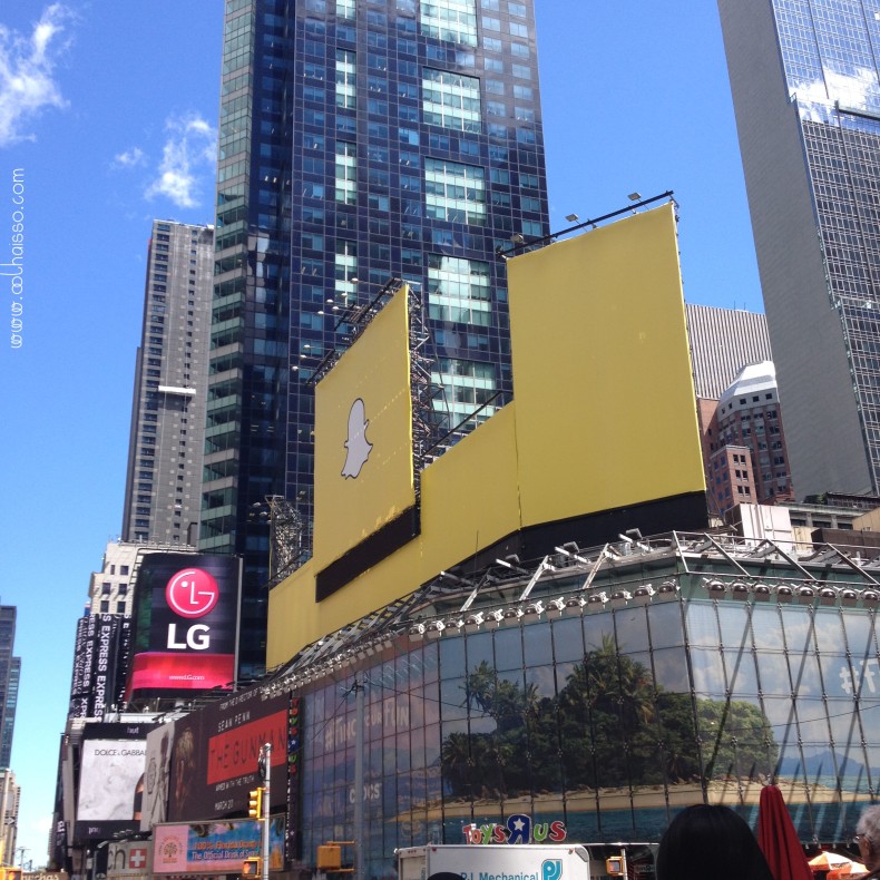 Times Square em Nova Iorque letreiros publicitários