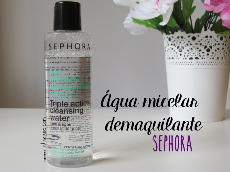 água micelar demaquilante sephora