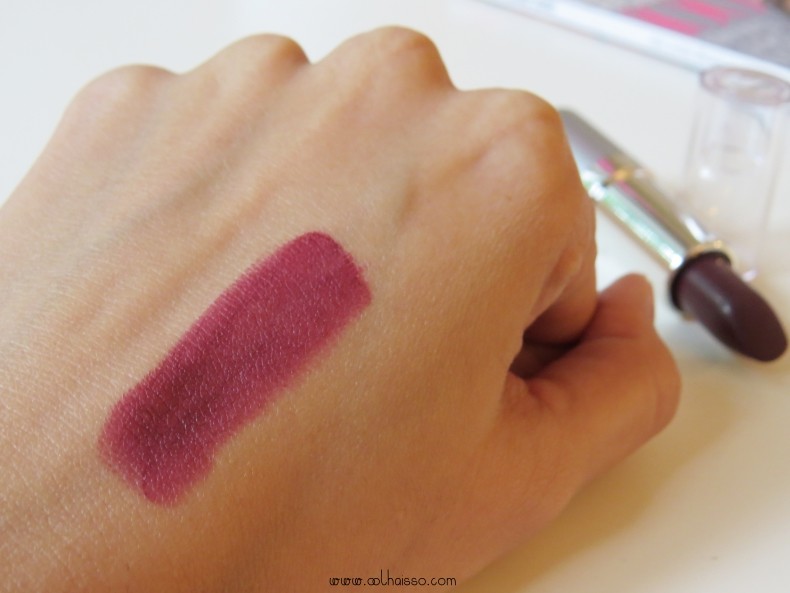 batom cabernet eudora - swatches