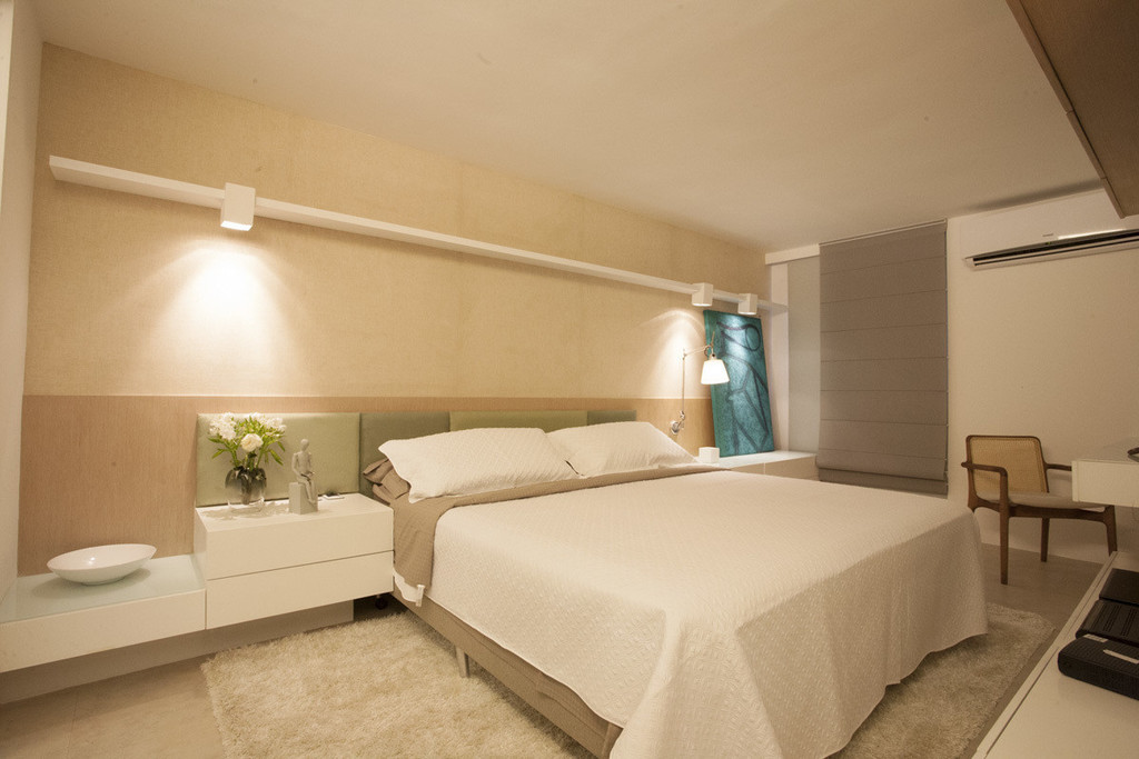 quarto de casal nude poche arquitetura - homify