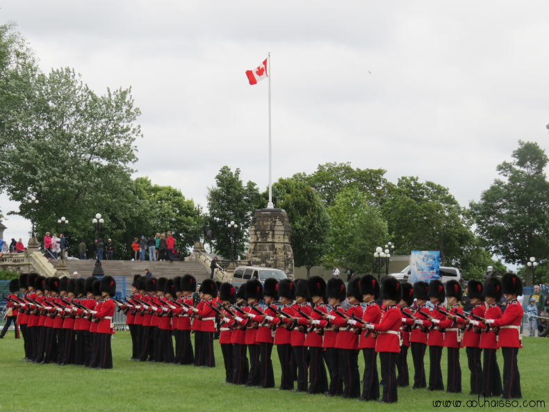 troca da guarda ottawa canadá