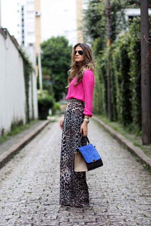 calça de onça pantalona