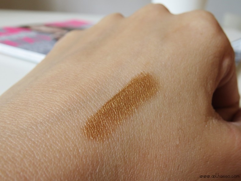 lápis sombra dourado do sol eudora - swatches