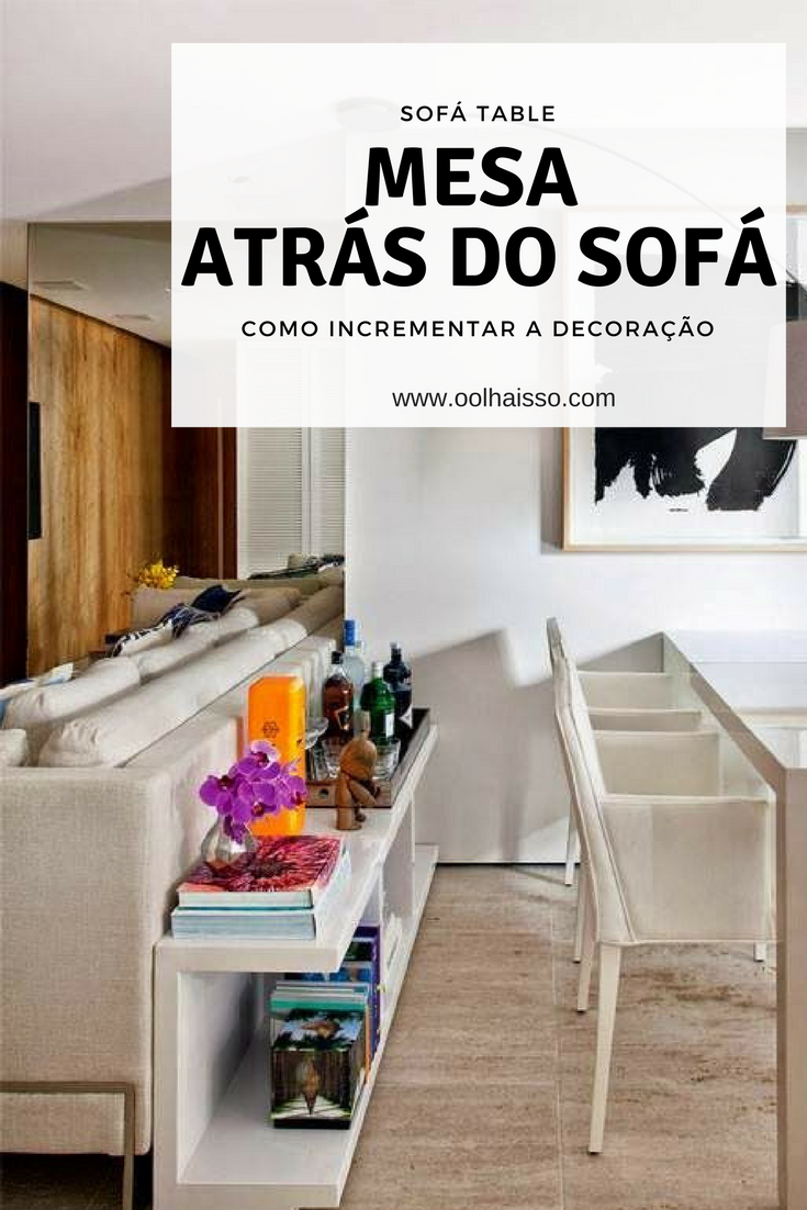 mesa atrás do sofa