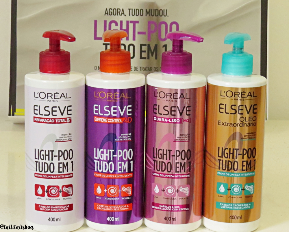 light poo elseve creme de limpeza capilar