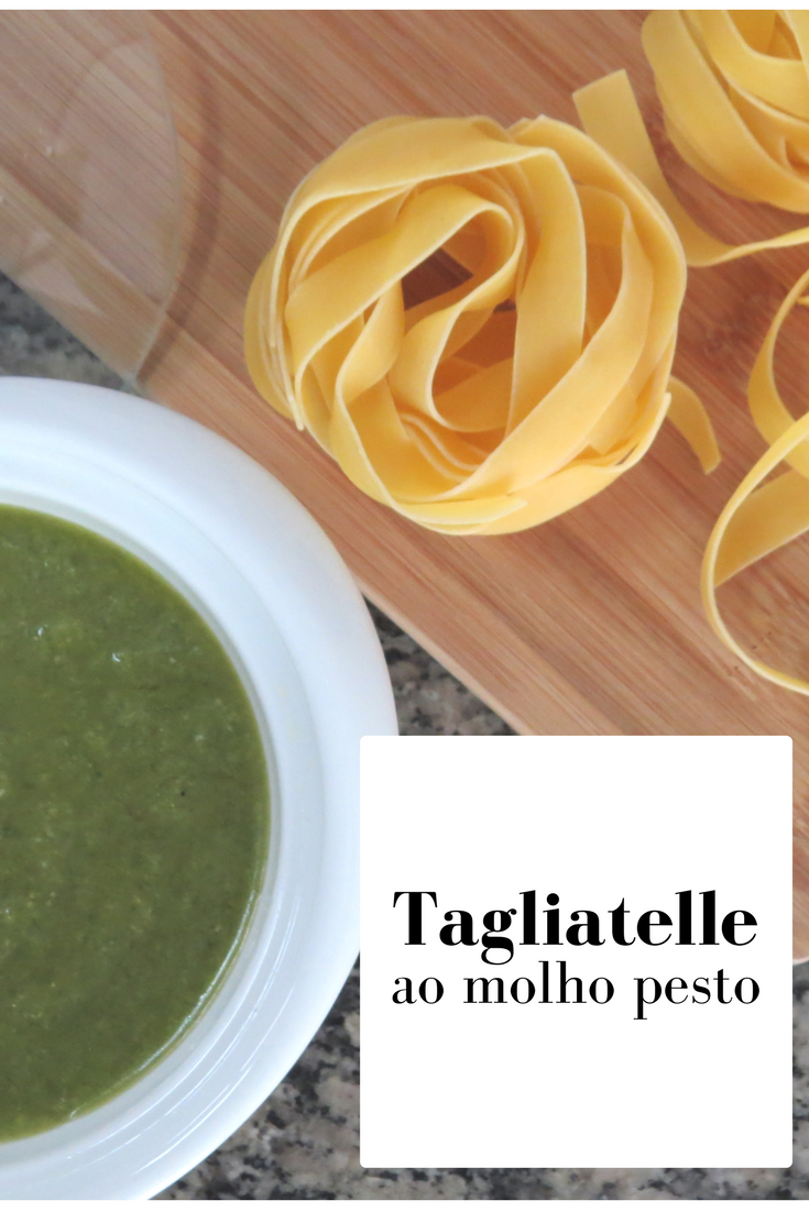 como fazer tagliatelle ao molho pesto