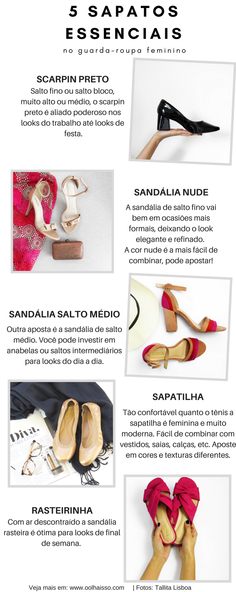 sapatos básicos guarda roupa feminino