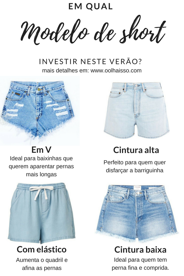 em qual modelo de short investir no verao