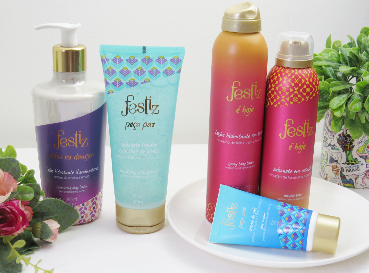 linha festiz the beauty box produtos para o corpo