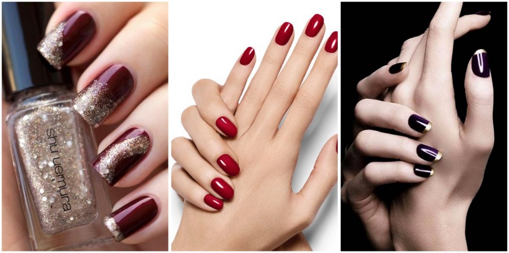 5 cores de esmaltes curinga - vinho