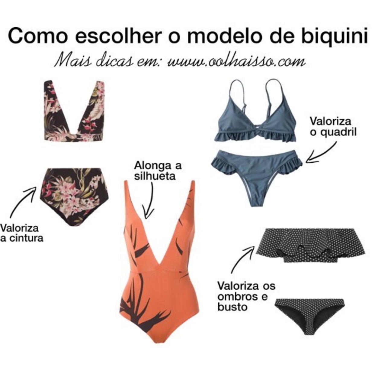 como escolher biquini ideal para o seu corpo