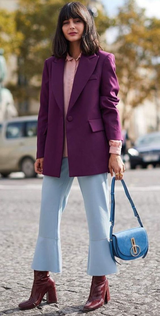 como usar ultra violet a cor do ano 2018 - blazer violeta