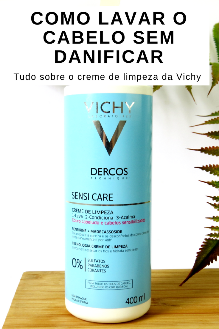 creme de limpeza vichy sensi care. creme de limpeza capilar. como usar creme de limpeza. creme que substitui shampoo.