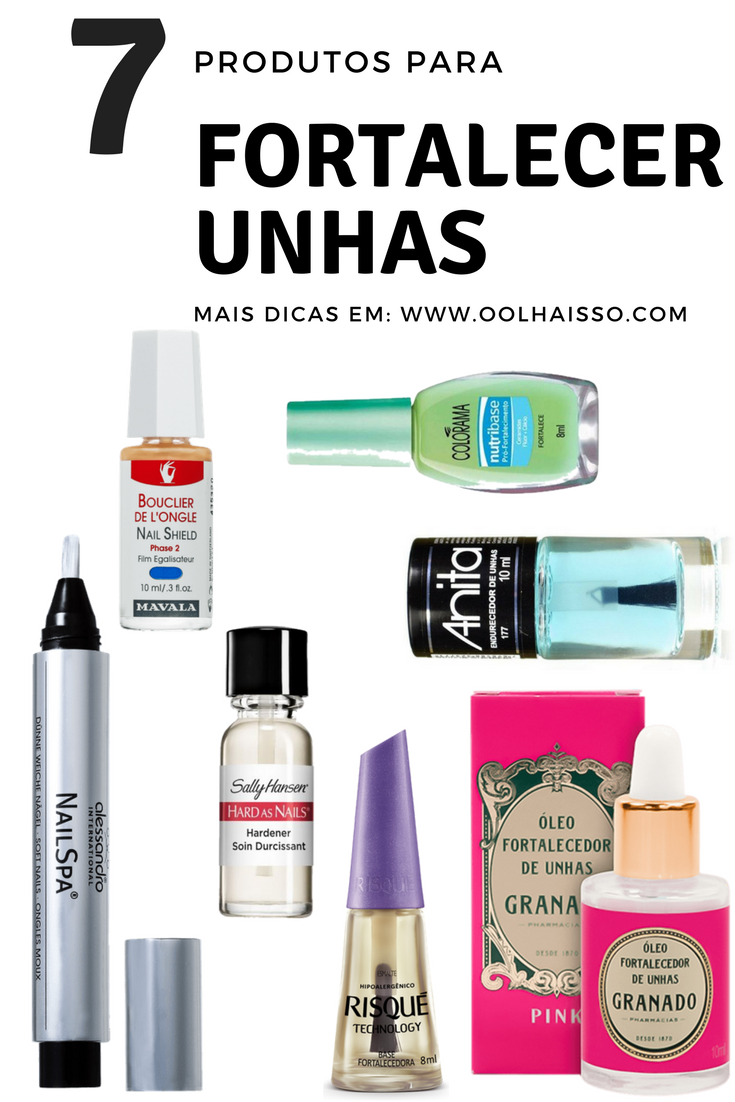 7 produtos para fortalecer unhas