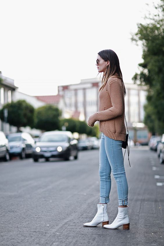 como usar bota branca nos looks