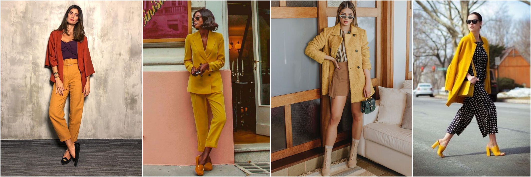 Cores para outono e inverno tendencias inverno 2019 - looks de inverno usando mostarda