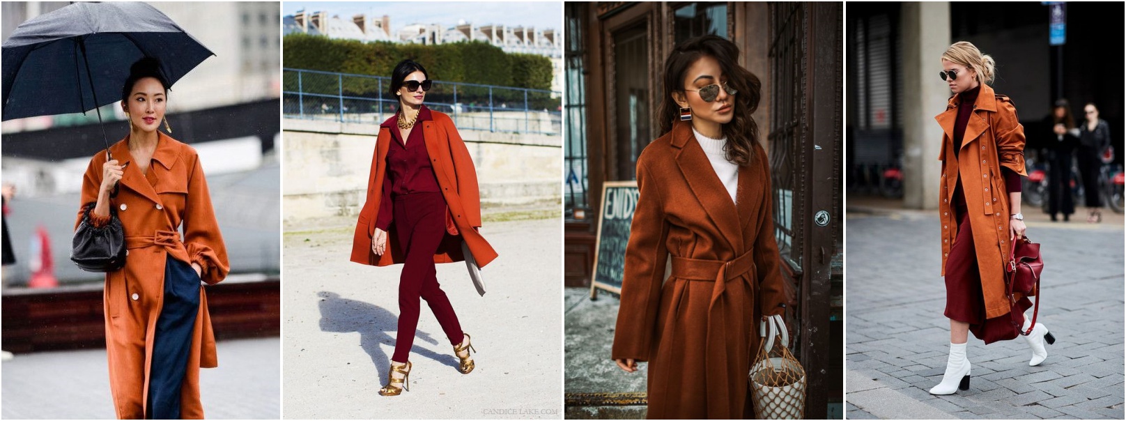 Cores para outono e inverno tendencias inverno 2019 - looks usando casaco ferrugem