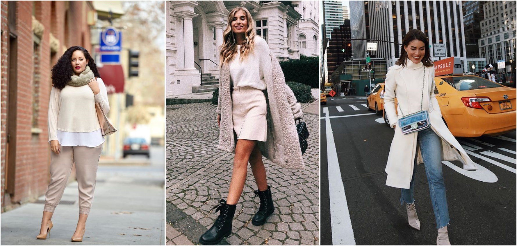 Cores para outono e inverno tendencias inverno 2019 - looks usando cor tofu off white