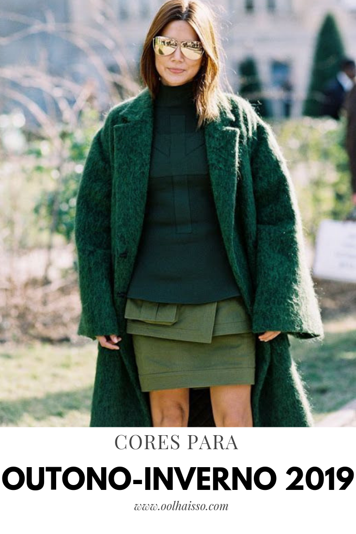 cores para outono inverno - tendências de moda 2019