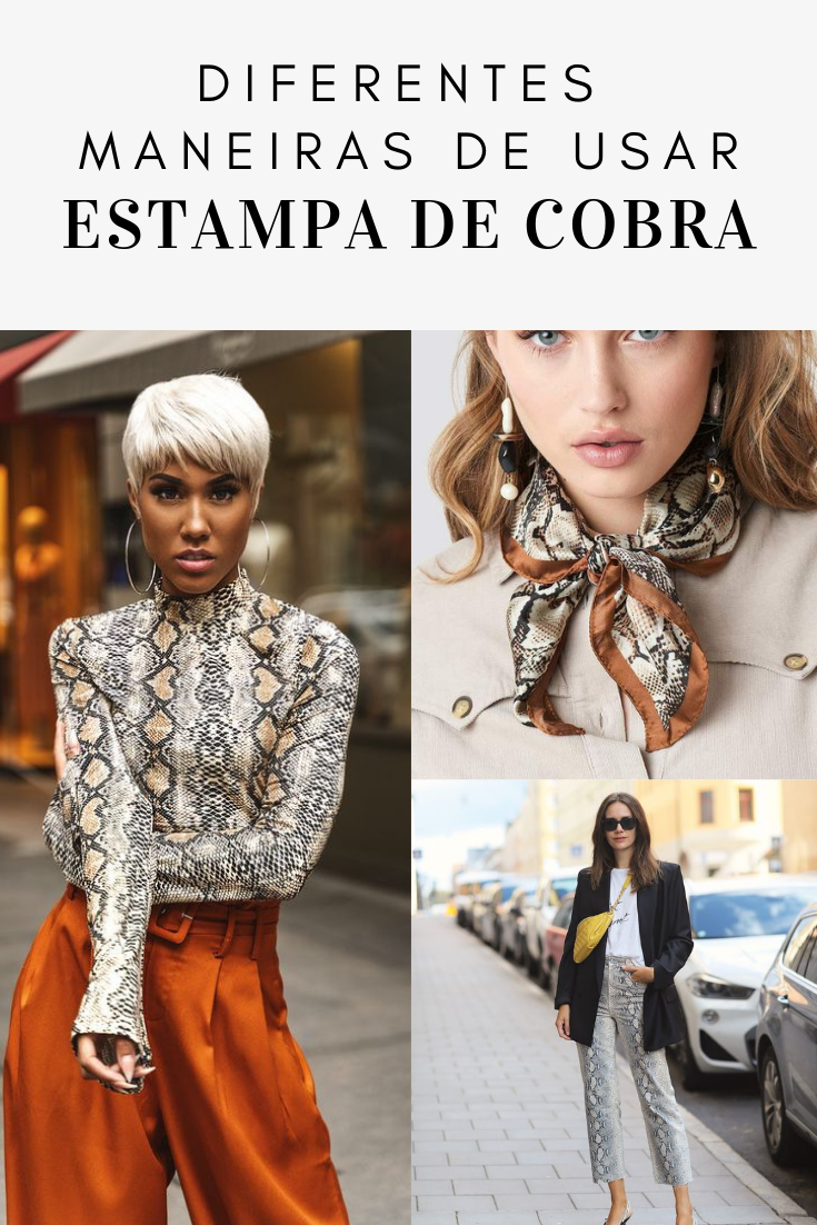 diferentes maneiras de usar estampa de cobra nos looks de inverno