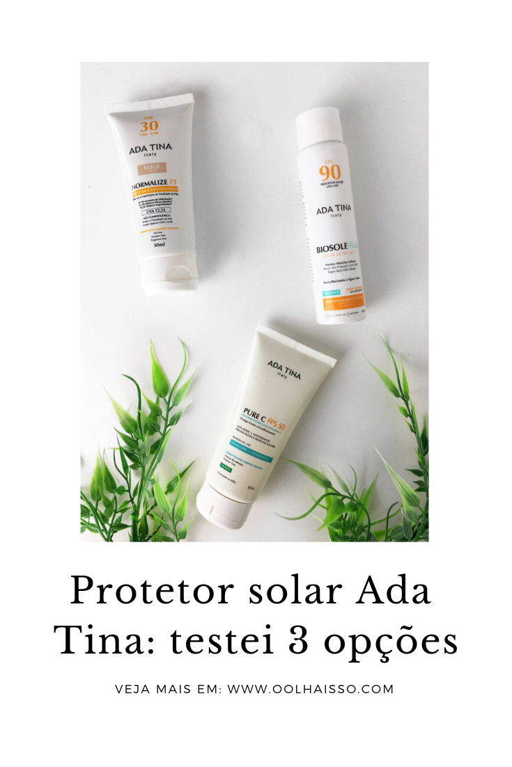 protetor solar ada tina top 3