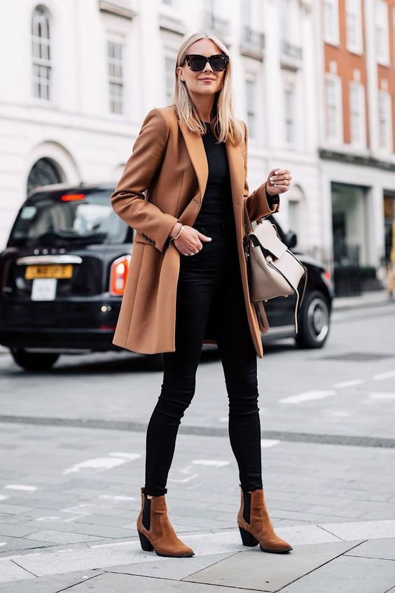 como usar casaco camel look de inverno