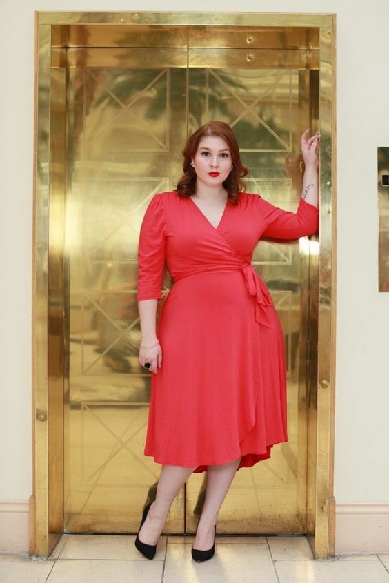 vestidos para verao 2020 - vestido envelope vermelho
