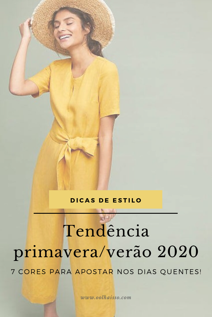 tendencia primavera verao 2020