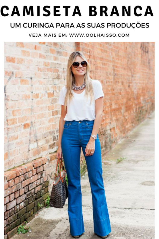 5 looks usando camiseta branca