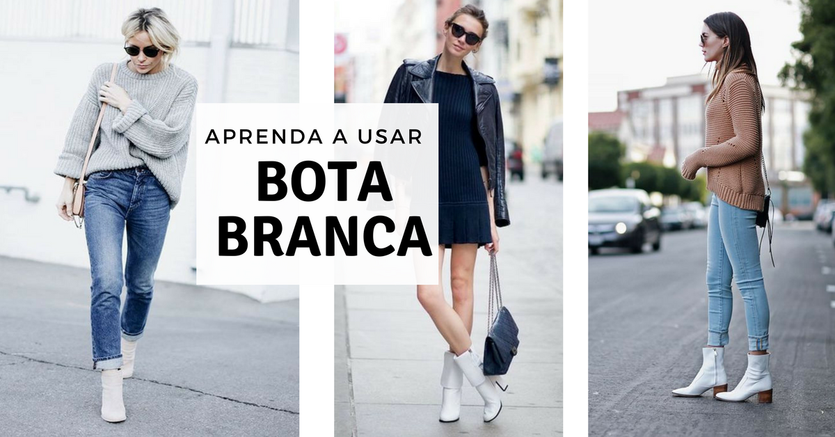 botinha branca