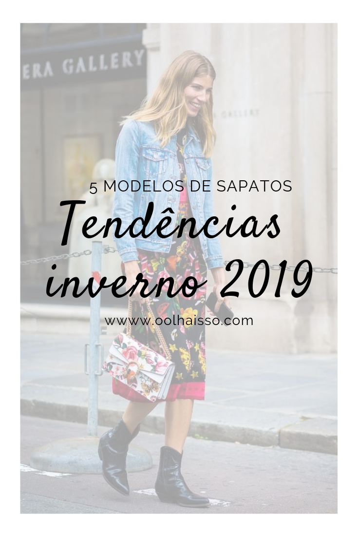 sapatos tendencia outono inverno 2019