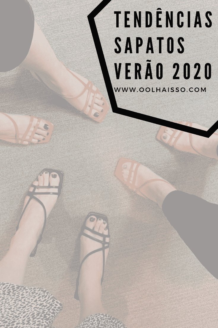 tendencia sandalias verao 2020