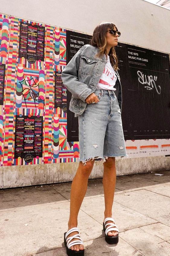 look bermuda jeans - @rachelnosco