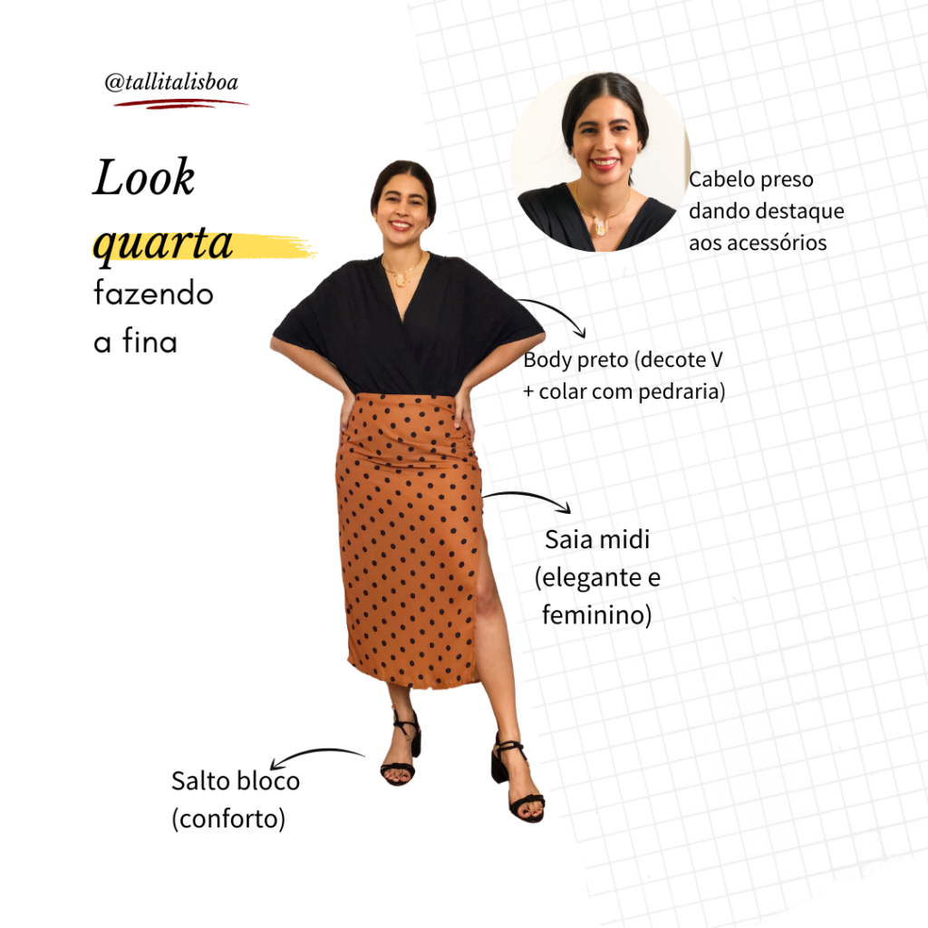 look clássico para trabalho