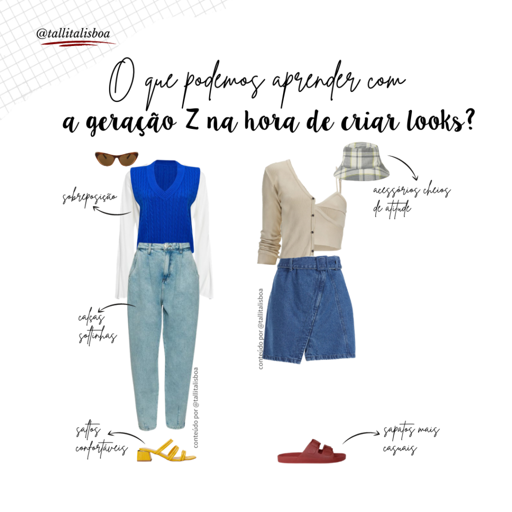 a geração Z na hora de criar looks_