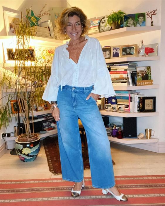 calça jeans para mulheres 50 +