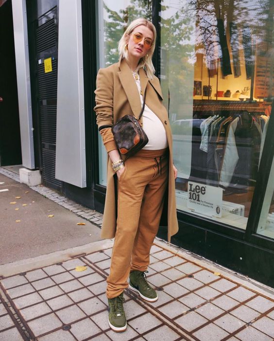 look de inverno para gravida look tons terrosos - Marianne Theodorsen